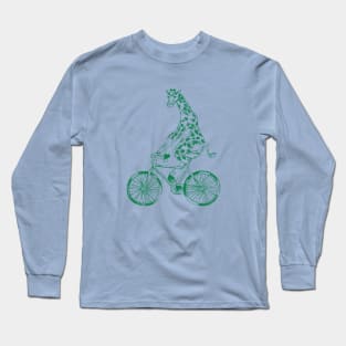 SEEMBO Giraffe Cycling Bicycle Bicycling Biking Riding Bike Long Sleeve T-Shirt